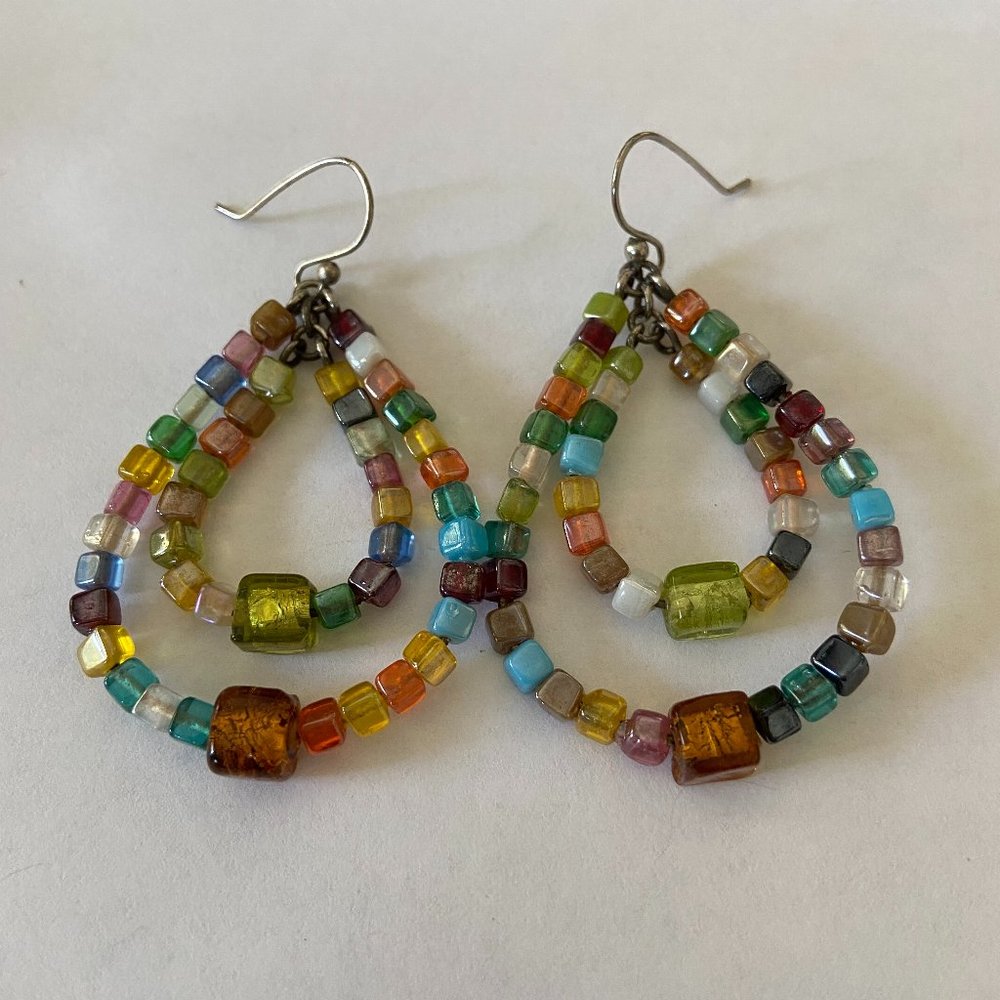 3/$20 Multicolor Bead Dangle Earrings
